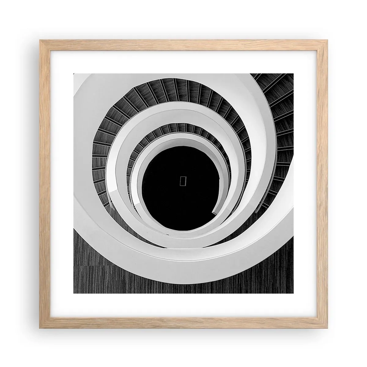 Pôster com moldura de carvalho claro - Ao âmago - 40x40 cm