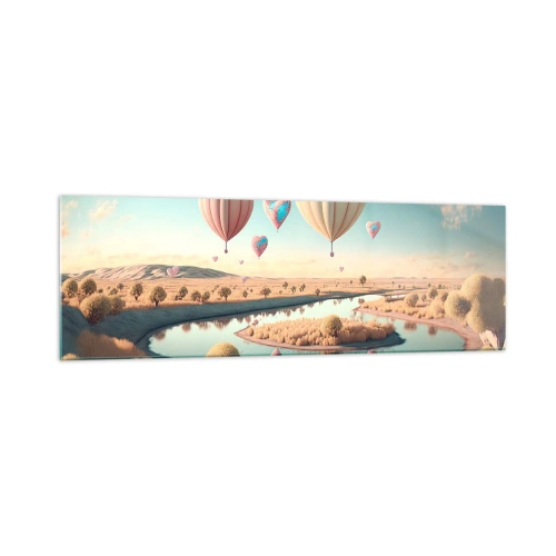 Quadro em vidro - O amor permite se reerguer - 160x50 cm
