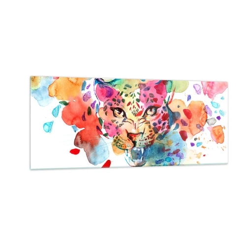 Quadro em vidro - A Bela e a Fera - 100x40 cm