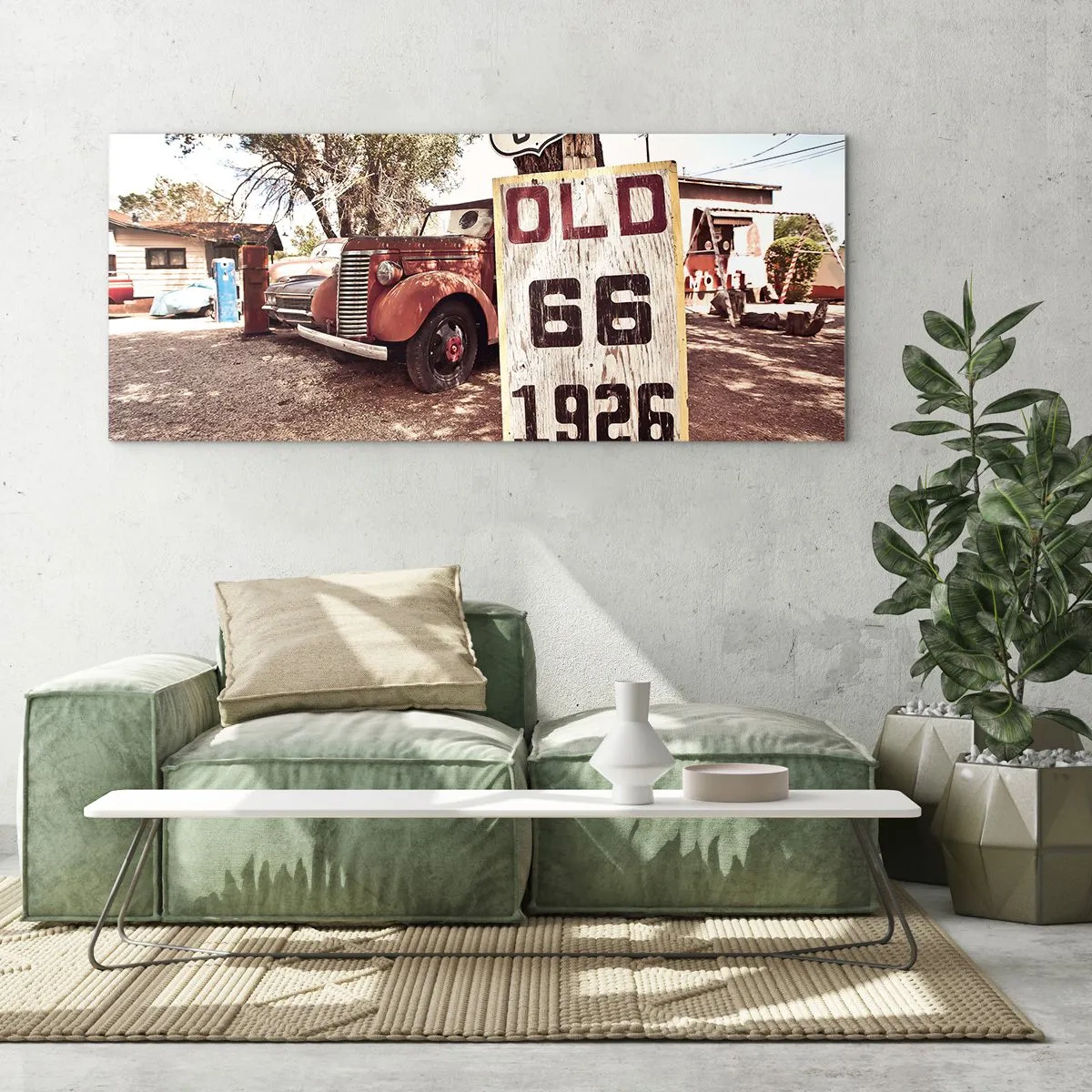 Quadro em vidro - A lenda de uma província americana - 100x40 cm