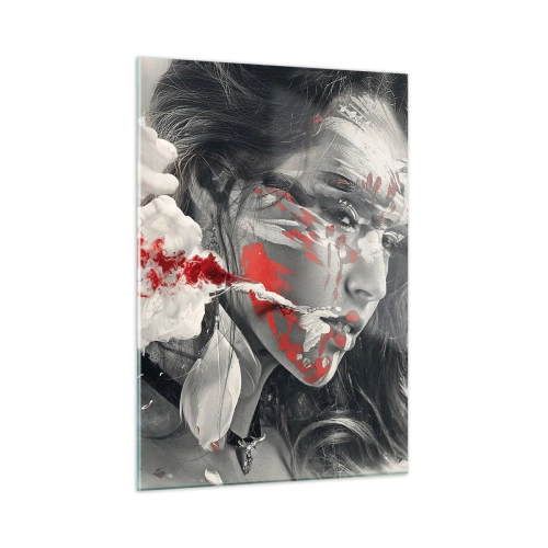 Quadro em vidro - Nos fumos do absurdo - 50x70 cm