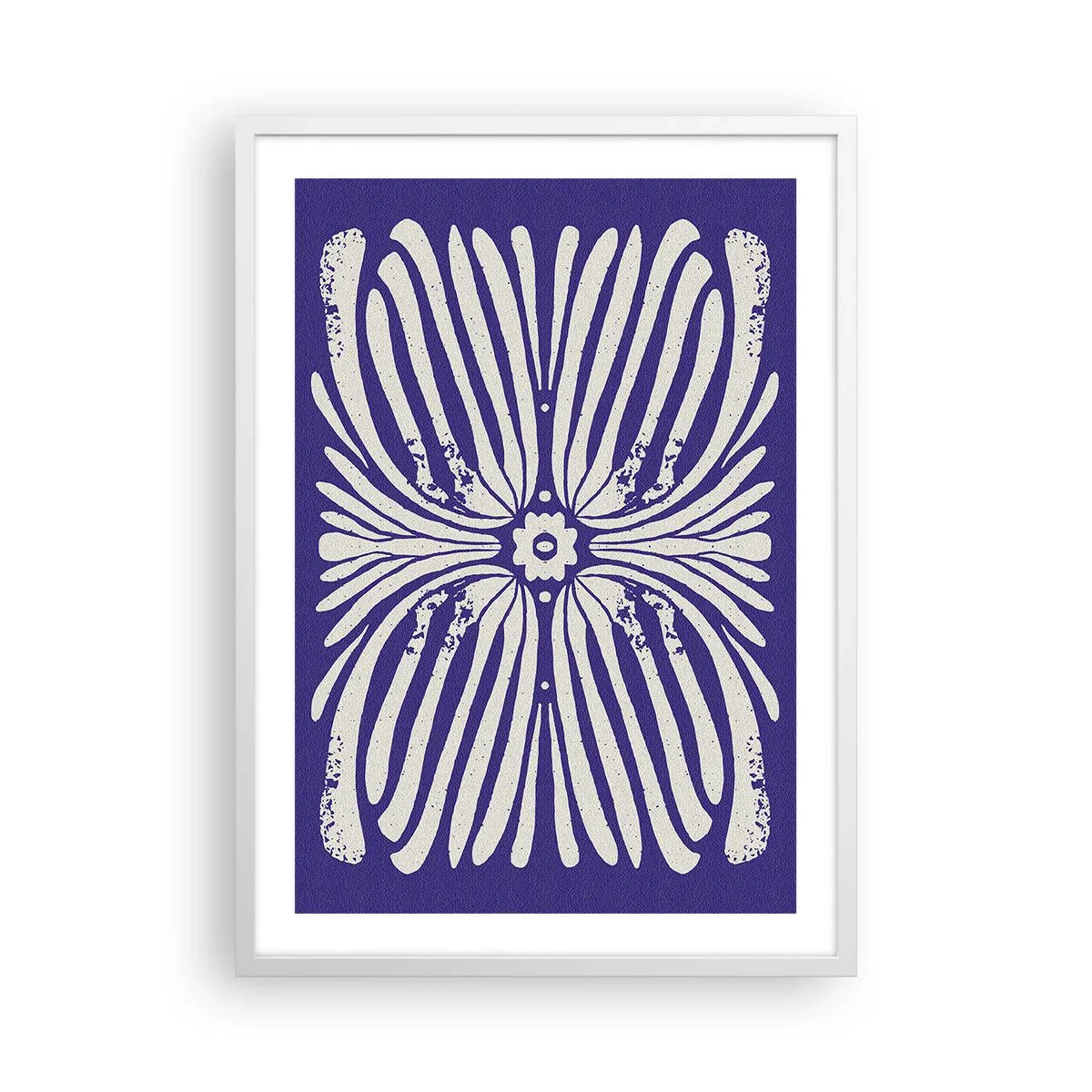 Pôster em moldura branca - Inspirações étnicas - 50x70 cm