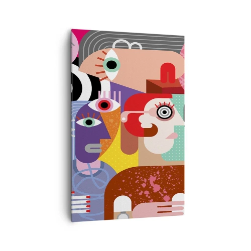 Quadro em tela - Viemos da parte do Sr. Picasso - 80x120 cm