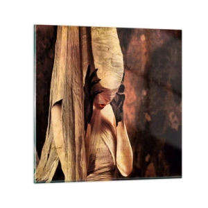 Quadro em vidro - Entre o bem e o mal - 30x30 cm