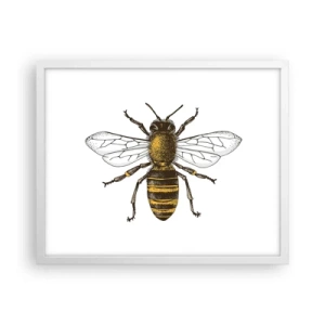 Pôster em moldura branca - Linda e boa - 50x40 cm