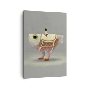 Quadro em tela - O cavaleiro Peixoso - 50x70 cm