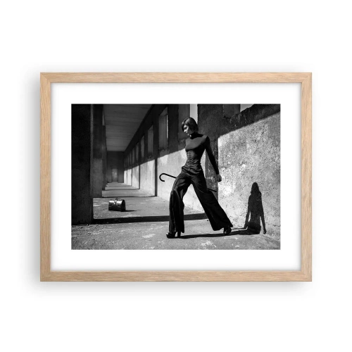 Pôster com moldura de carvalho claro - Elegância urbana - 40x30 cm