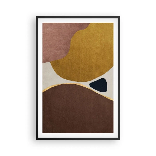 Pôster com moldura preta - Abstração – um lugar no espaço - 61x91 cm