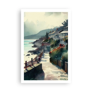 Pôster - Cidade mediterrânea - 61x91 cm