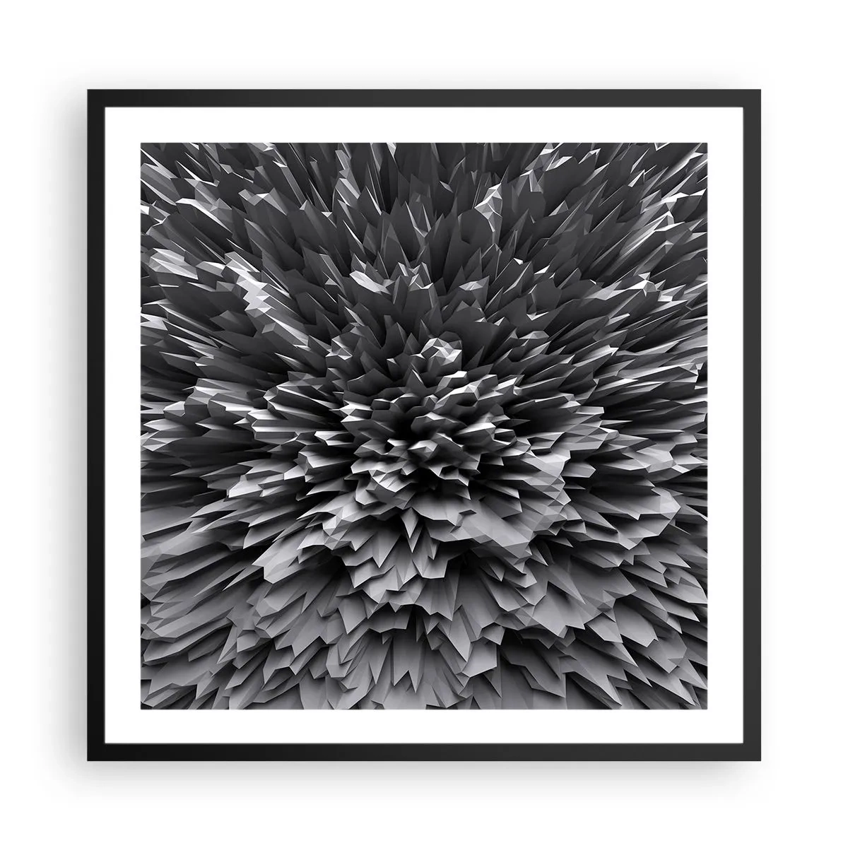 Pôster com moldura preta - Não pode ficar mais difícil do que isso - 60x60 cm