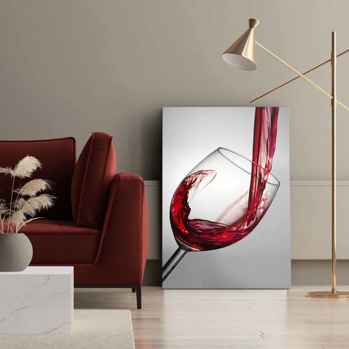 Quadro em tela - Cor - movimento - som - 65x120 cm