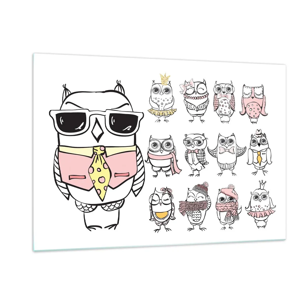 Quadro em vidro - Tantas funções a desempenhar - 120x80 cm