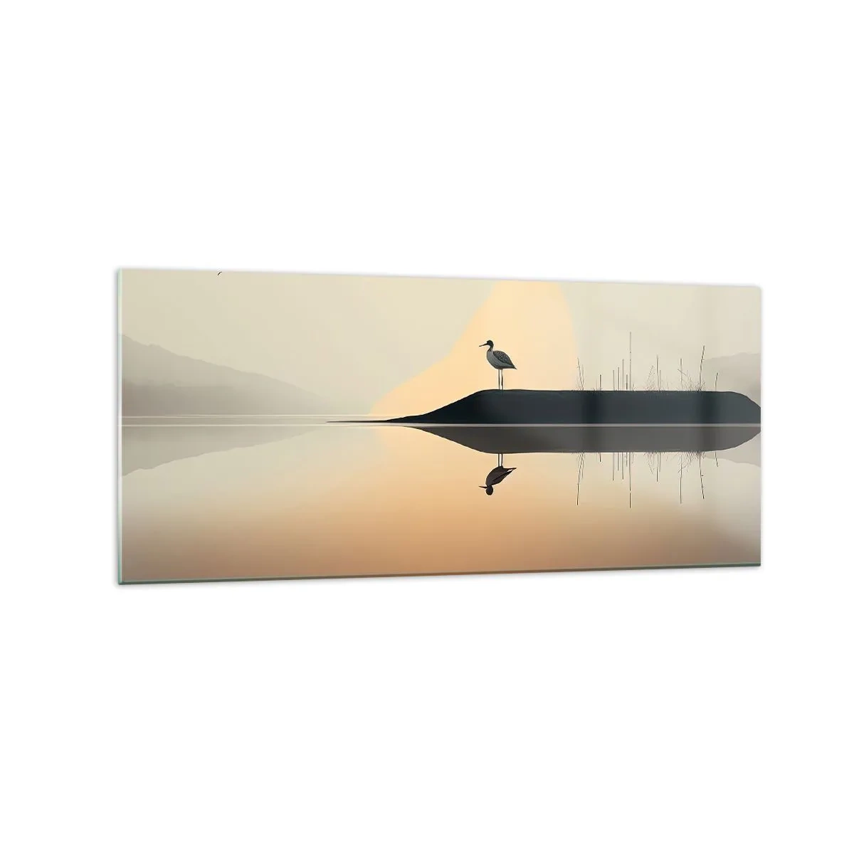 Quadro em vidro - Senhor no lago - 120x50 cm