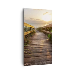 Quadro em tela - Direto para a costa - 55x100 cm