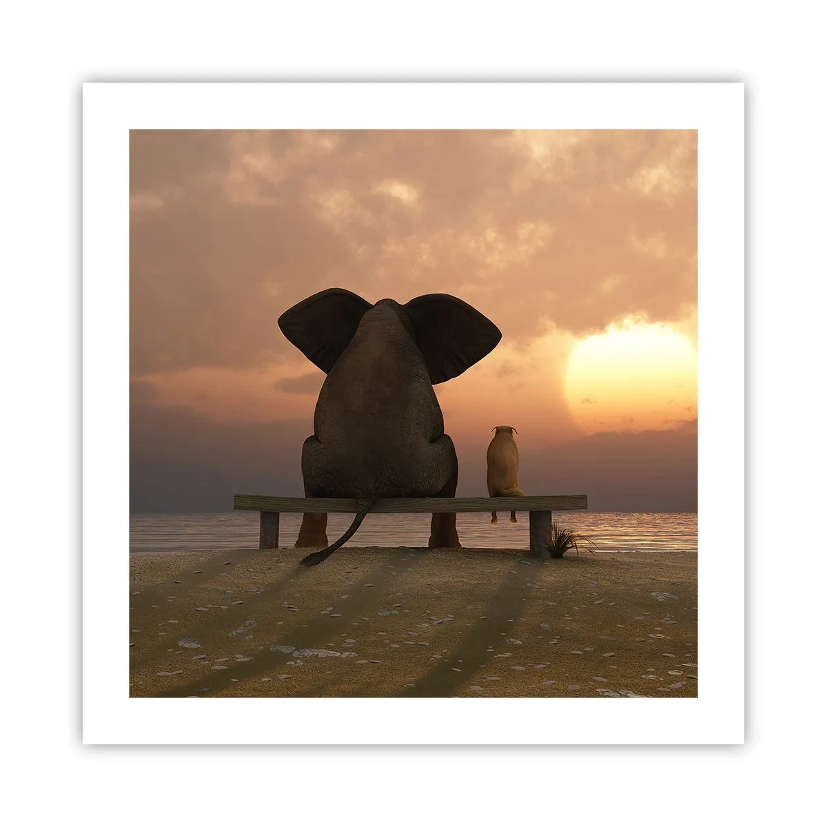 Pôster - Como é bom ficarmos em silêncio juntos - 50x50 cm