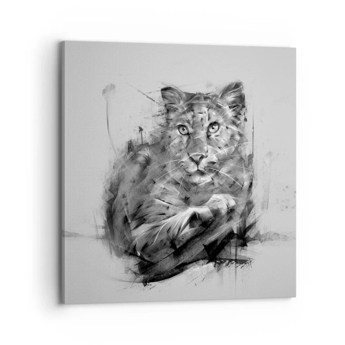 Quadro em tela - Sim, estou a ouvir atentamente - 70x70 cm