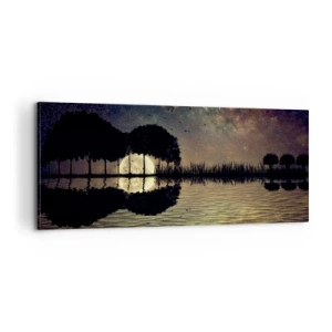 Quadro em tela - Uma noite no Fim do Mundo - 100x40 cm