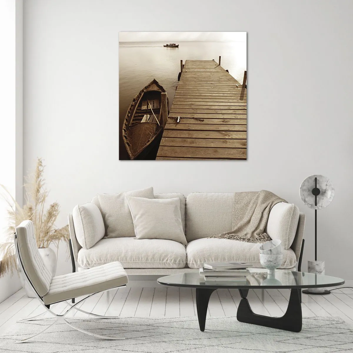 Quadro em vidro - Paz de espírito - 30x30 cm