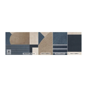 Amostra de Papel de Parede Standard Eco - Uma composição de simplicidade e redondeza - Minimalismo, Abstração, Pedaço - 100x30 cm
