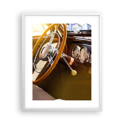 Pôster em moldura branca - Um sopro de luxo do passado - 40x50 cm