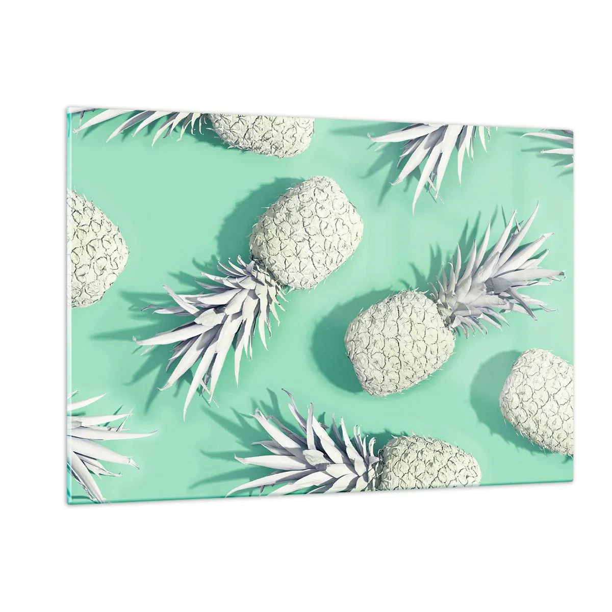 Quadro em vidro - Vão muito bem com a hortelã - 120x80 cm