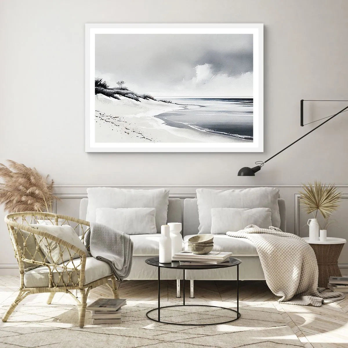 Pôster em moldura branca - Juntos para sempre - 100x70 cm