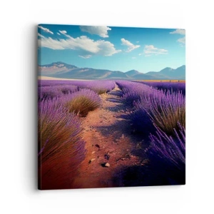 Quadro em tela - Campos perfumados - 30x30 cm