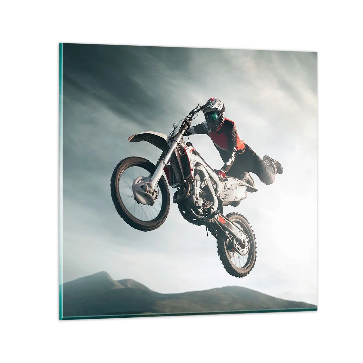 Quadro em vidro - Não há diversão sem risco - 70x70 cm