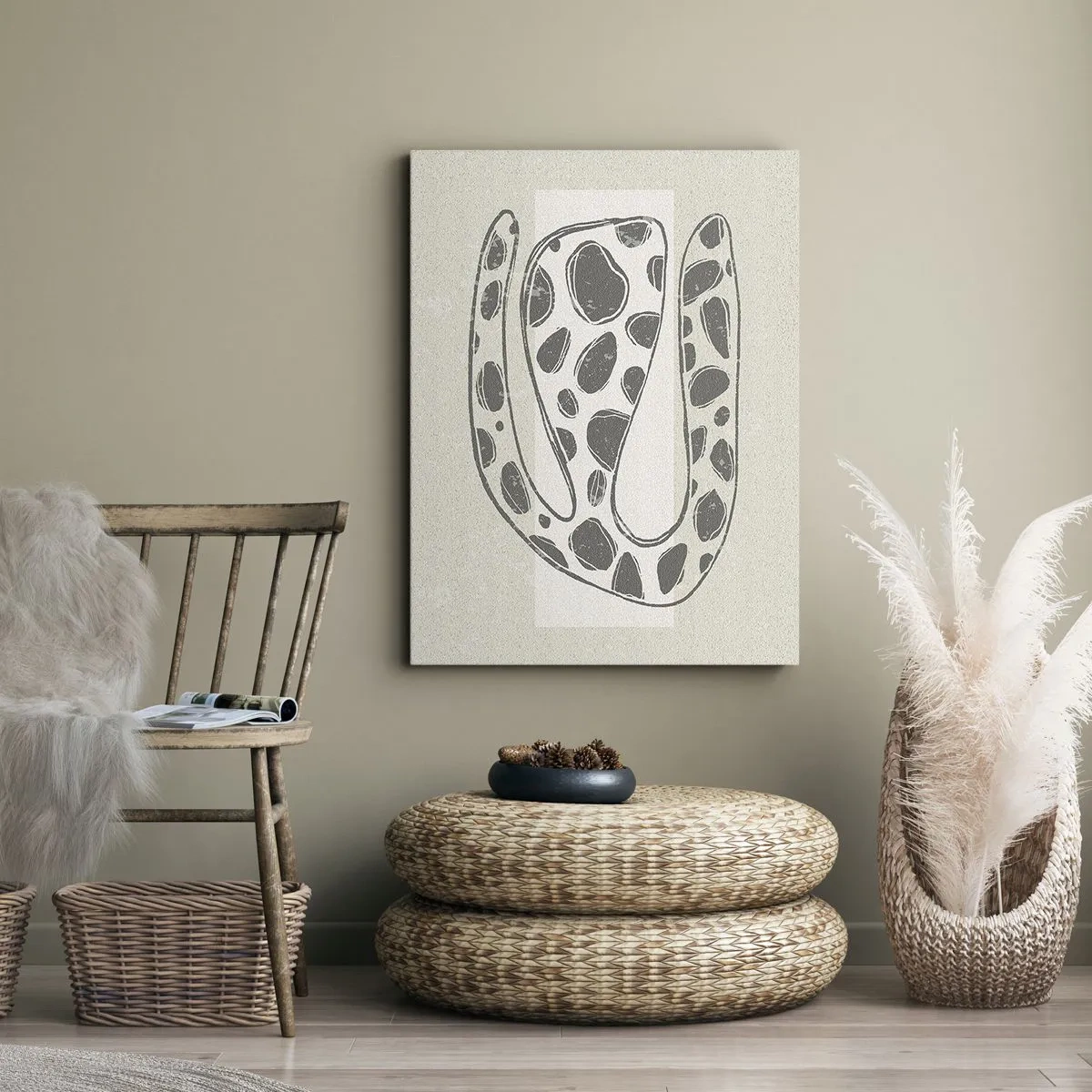 Quadro em tela - Uma criatura estranha - 50x70 cm