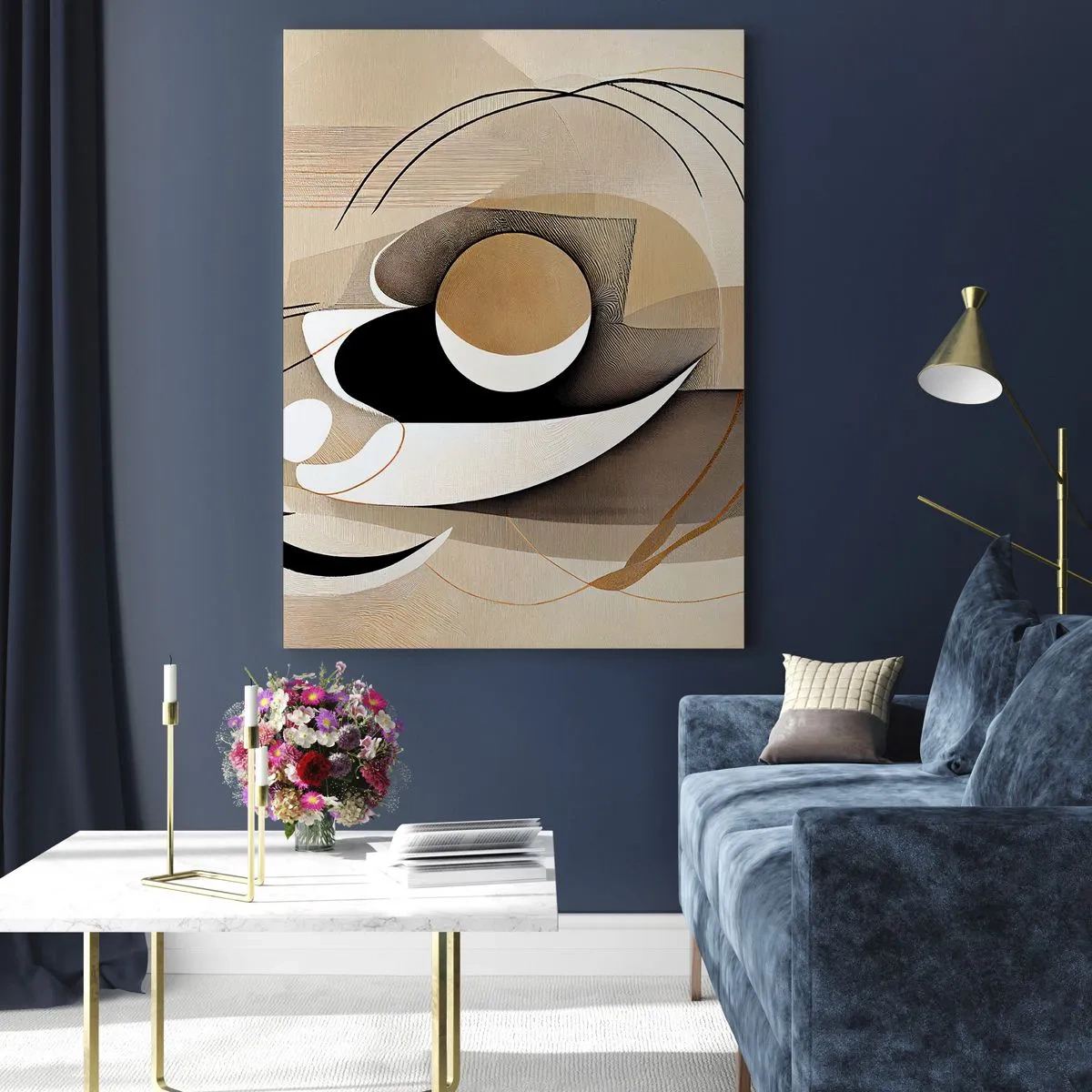 Quadro em vidro - Composição: a essência da palavra - 50x70 cm