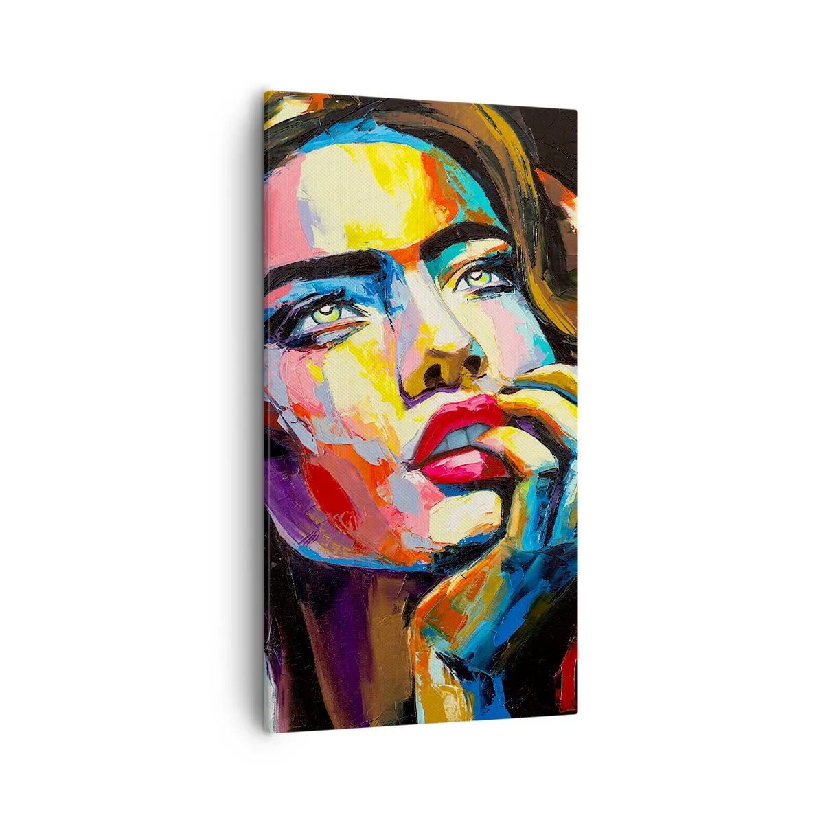 Quadro em tela - Sonhos como pássaros voando no céu - 55x100 cm