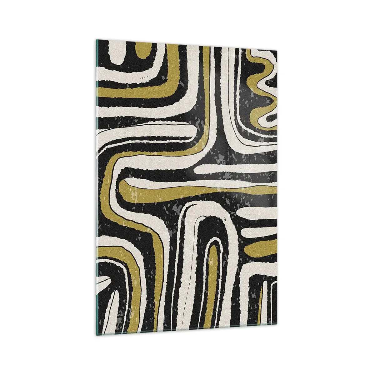 Quadro em vidro - Composição: estradas e becos - 70x100 cm