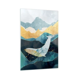 Quadro em vidro - A beleza fresca do norte - 70x100 cm