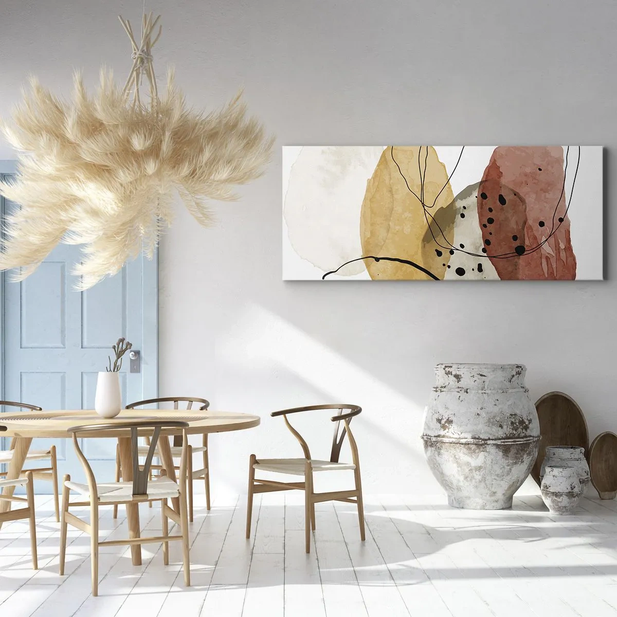 Quadro em tela - Como o ar leve e transparente - 100x40 cm