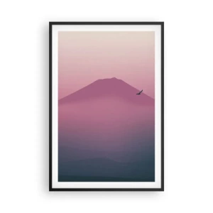 Pôster com moldura preta - Andarilhos sob as nuvens - 61x91 cm