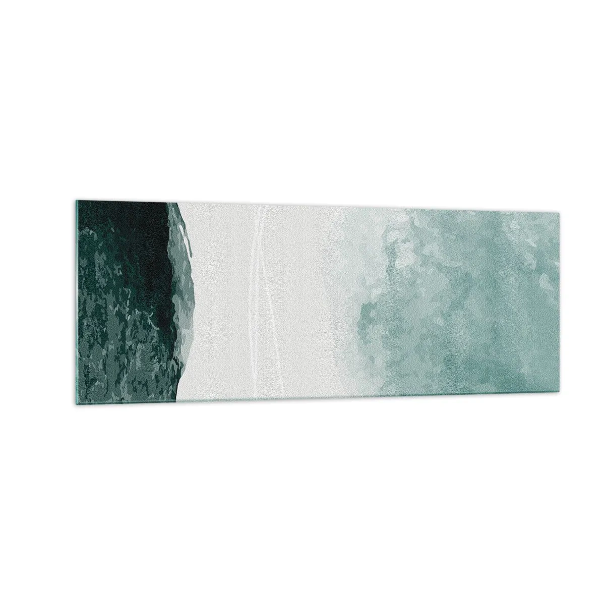 Quadro em vidro - Encontro com a neblina - 140x50 cm