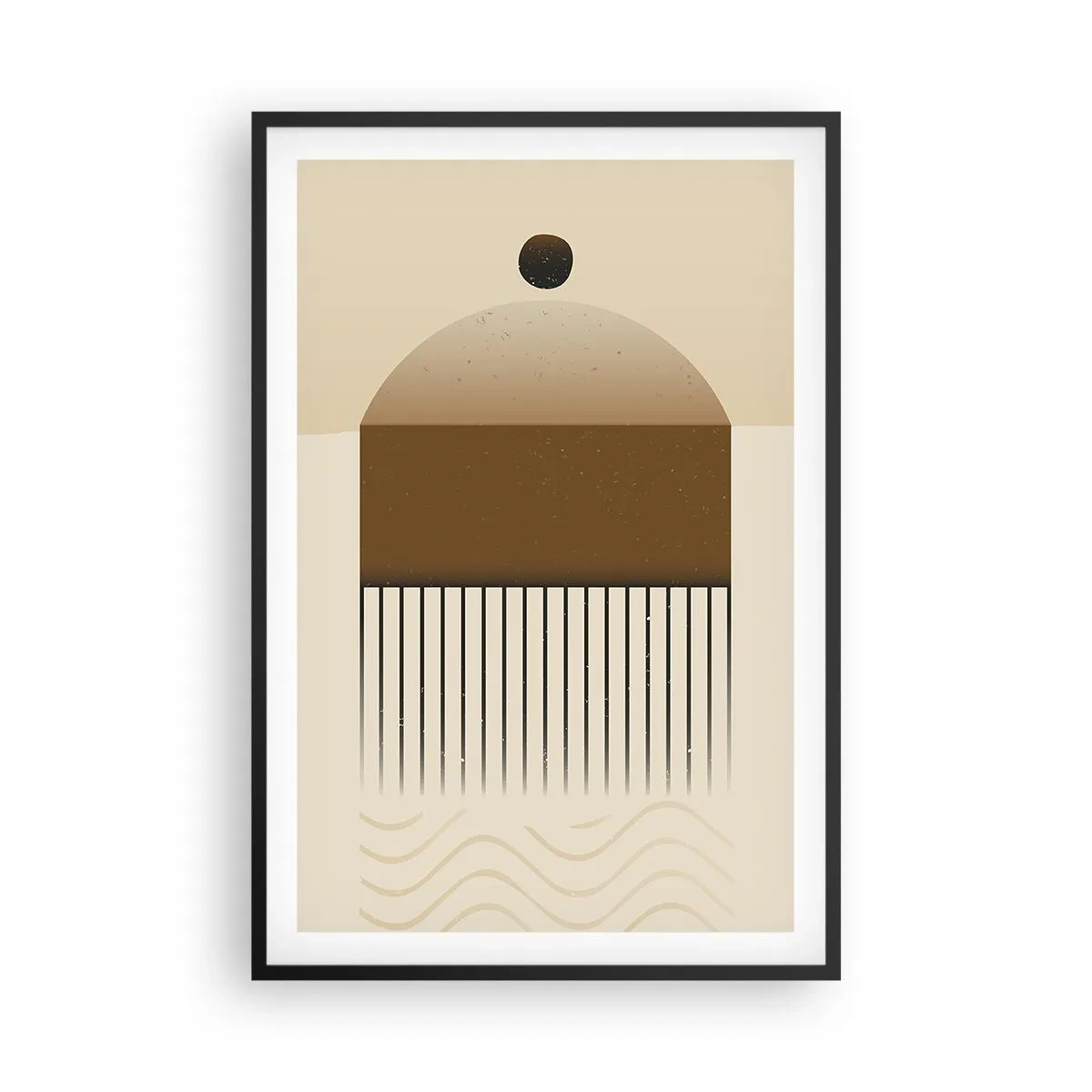 Pôster com moldura preta - Diferentes estados - 61x91 cm
