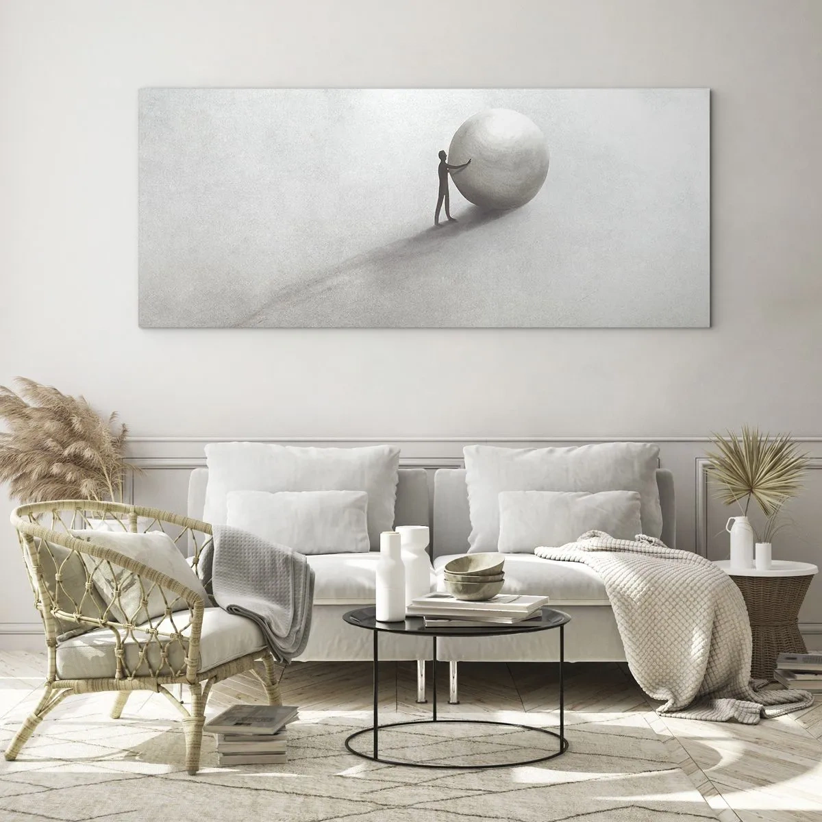 Quadro em vidro - O Jogo da Vida - 100x40 cm