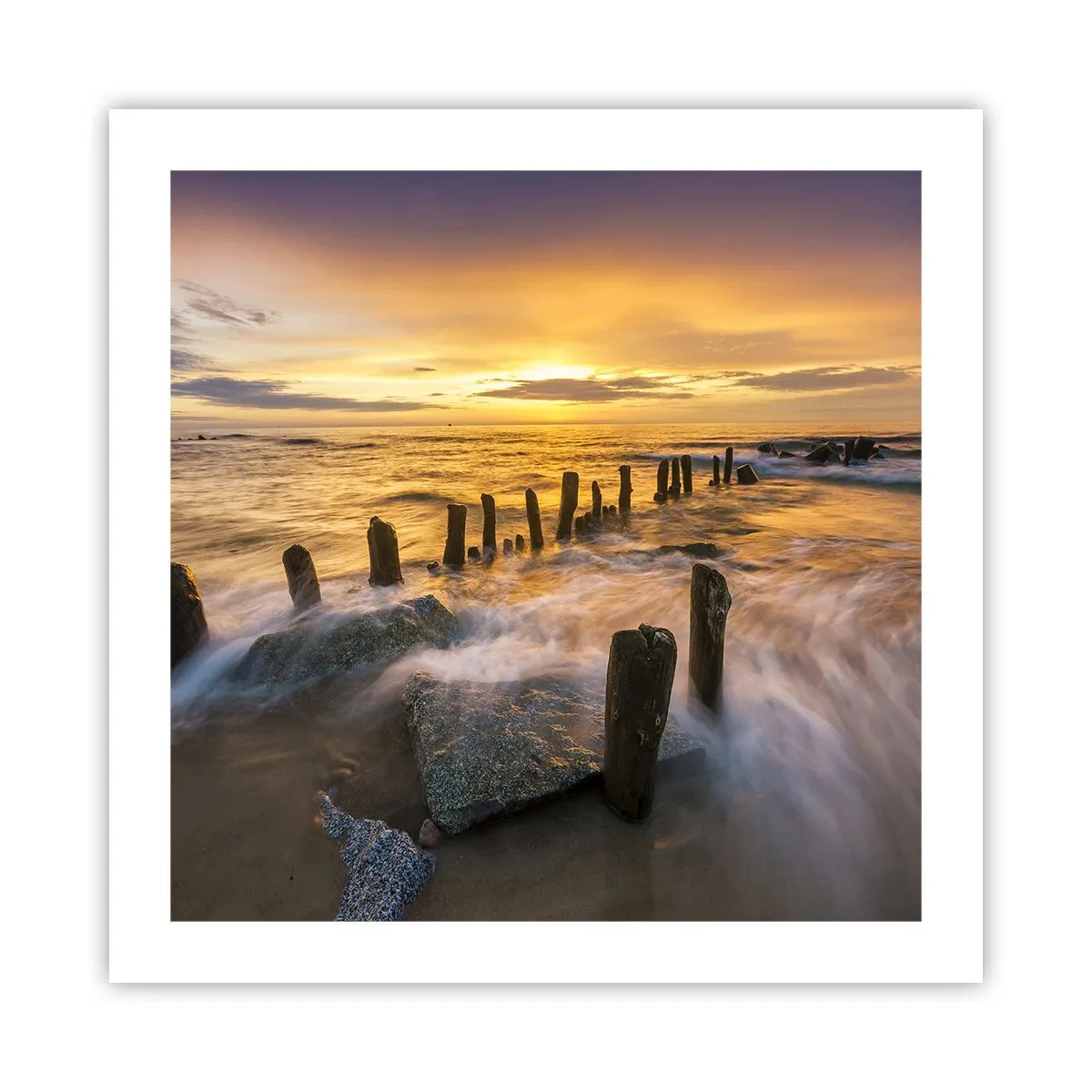 Pôster - A beleza crua do Mar Báltico - 50x50 cm