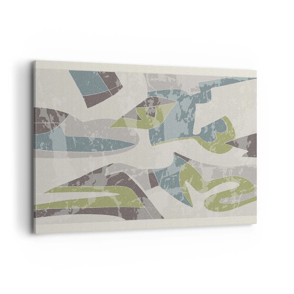 Quadro em tela - Composição atrás do vidro - 100x70 cm