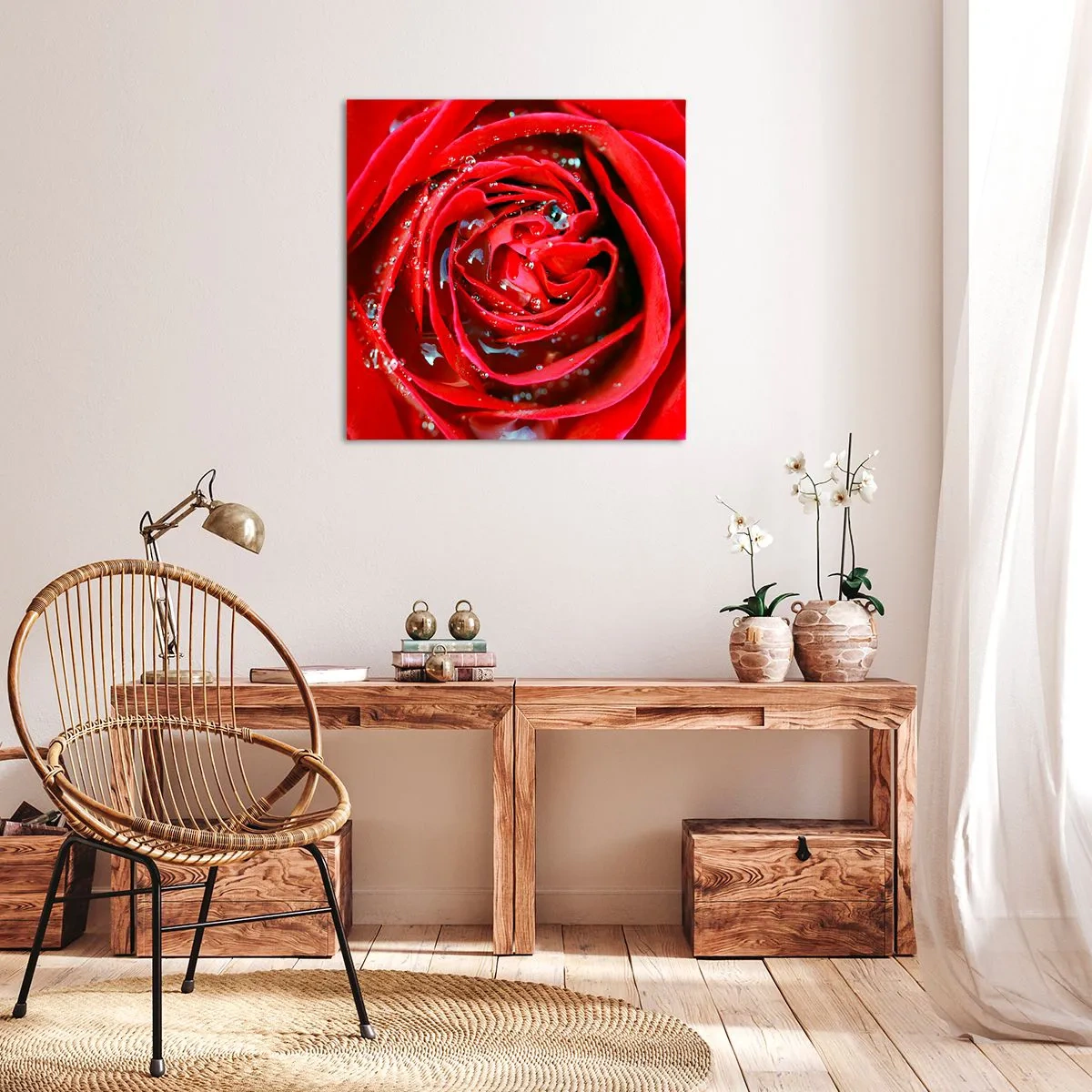 Quadro em tela - Em gotas de orvalho - 40x40 cm