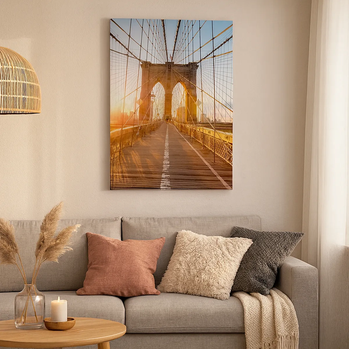 Quadro em tela - Na Ponte Dourada - 50x70 cm