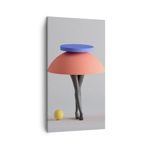 Quadro em tela - Composição surrealista - 45x80 cm