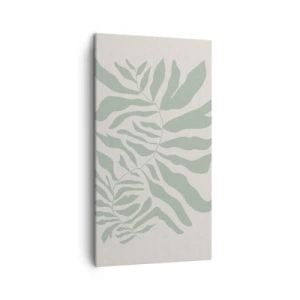 Quadro em tela - Galho esmeralda - 45x80 cm
