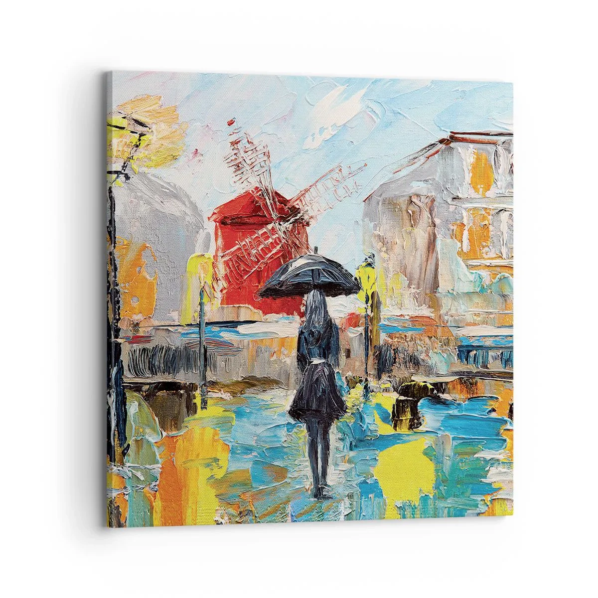Quadro em tela - Lendas parisienses - 70x70 cm