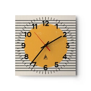 Relógio de parede - Relógio em vidro - O poder da simplicidade - 30x30 cm