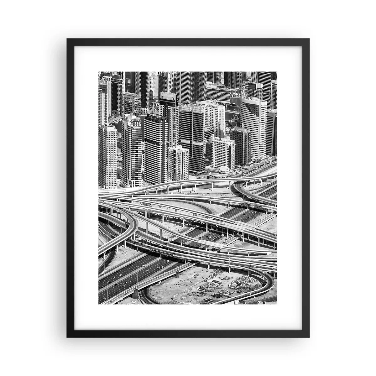 Pôster com moldura preta - Dubai – uma cidade impossível - 40x50 cm