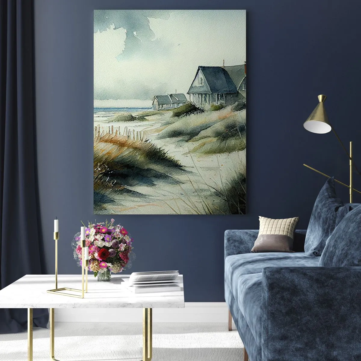 Quadro em vidro - Longe da agitação - 50x70 cm