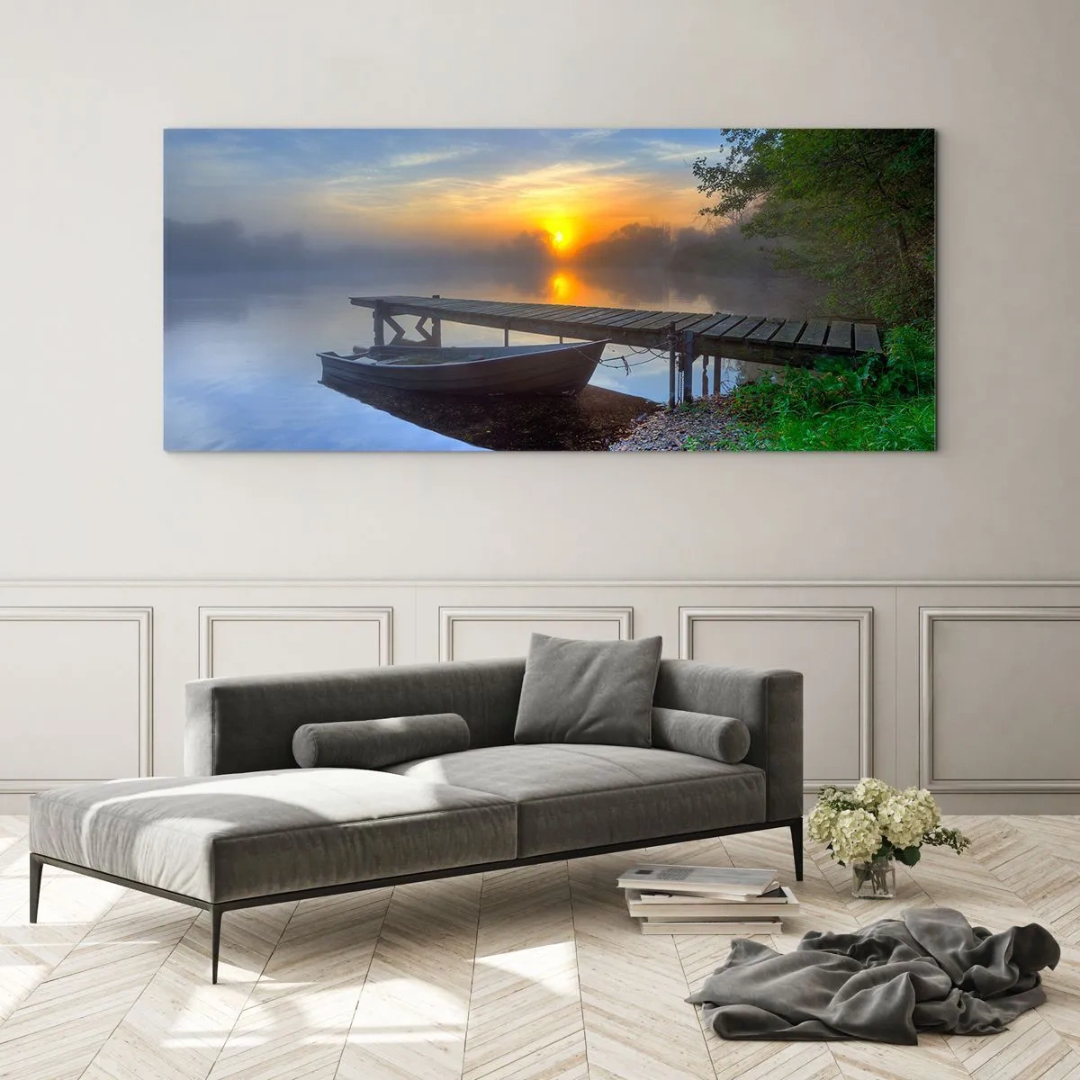 Quadro em vidro - Como o comum se transforma em mágico - 90x30 cm