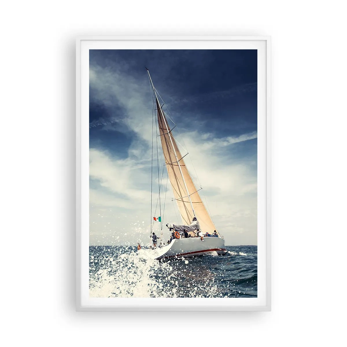 Pôster em moldura branca - Não nos alcançarão! - 70x100 cm